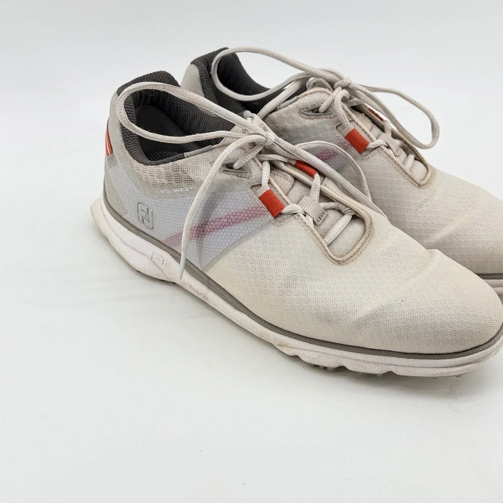 FootJoy Pro SL Spikeless Golf Shoes Mens 10M Grey White Orange 53853